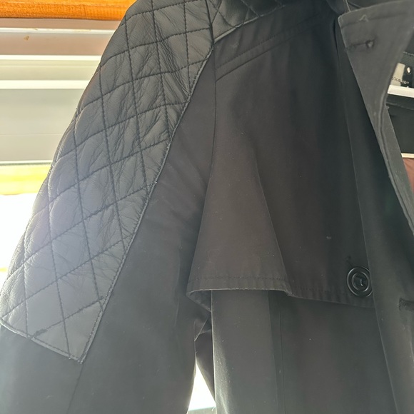 Mackage ladies trench coat with leather detailing - Picture 2 of 5